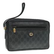 Pre-owned Leather clutches Gucci Vintage , Black , Dames