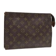 Pre-owned Canvas pouches Louis Vuitton Vintage , Brown , Dames