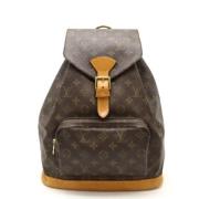 Pre-owned Canvas backpacks Louis Vuitton Vintage , Brown , Dames