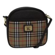 Pre-owned Canvas shoulder-bags Burberry Vintage , Brown , Dames