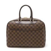 Pre-owned Canvas handbags Louis Vuitton Vintage , Brown , Dames