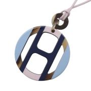 Pre-owned Fabric necklaces Hermès Vintage , Blue , Dames