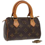 Pre-owned Canvas handbags Louis Vuitton Vintage , Brown , Dames