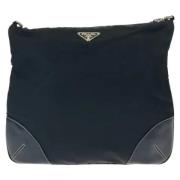 Pre-owned Canvas crossbody-bags Prada Vintage , Black , Dames