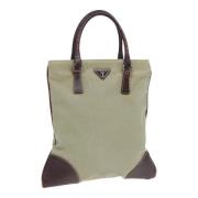 Pre-owned Canvas handbags Prada Vintage , Green , Dames