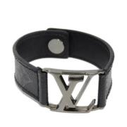 Pre-owned Canvas bracelets Louis Vuitton Vintage , Black , Dames