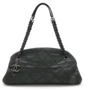 Pre-owned Leather chanel-bags Chanel Vintage , Black , Dames