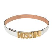 Stijlvolle Riemencollectie Moschino , White , Dames