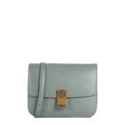 Pre-owned Leather celine-bags Celine Vintage , Gray , Dames