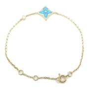 Pre-owned Metal bracelets Louis Vuitton Vintage , Blue , Dames