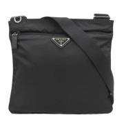 Pre-owned Canvas crossbody-bags Prada Vintage , Black , Dames