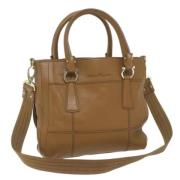 Pre-owned Leather handbags Salvatore Ferragamo Pre-owned , Brown , Dam...