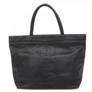 Pre-owned Leather chanel-bags Chanel Vintage , Black , Dames