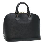 Pre-owned Leather handbags Louis Vuitton Vintage , Black , Dames