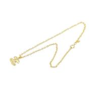 Pre-owned Metal necklaces Chanel Vintage , Yellow , Dames