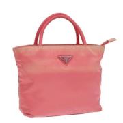 Pre-owned Leather handbags Prada Vintage , Pink , Dames