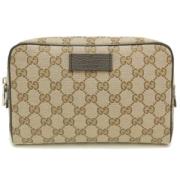 Pre-owned Canvas gucci-bags Gucci Vintage , Beige , Dames