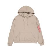 Vintage Sand Hoodie Essentials Alpha Industries , Beige , Heren