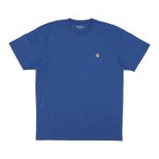 Chase T-shirt Acapulco/gold Carhartt Wip , Blue , Heren