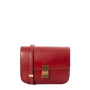 Pre-owned Leather celine-bags Celine Vintage , Red , Dames