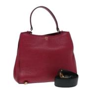 Pre-owned Leather handbags MCM Pre-owned , Red , Dames