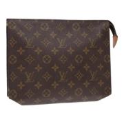 Pre-owned Canvas pouches Louis Vuitton Vintage , Brown , Dames