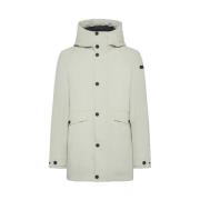 Drijvende Parka Jas in Wit RRD , White , Heren