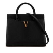 Pre-owned Leather handbags Versace Pre-owned , Black , Dames