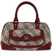 Pre-owned Canvas handbags Burberry Vintage , Red , Dames