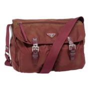 Pre-owned Leather prada-bags Prada Vintage , Red , Dames