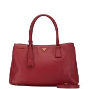 Pre-owned Leather handbags Prada Vintage , Red , Dames