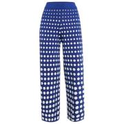 Pre-owned Knit bottoms Carolina Herrera Pre-owned , Blue , Dames