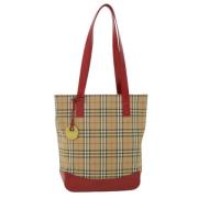 Pre-owned Canvas shoulder-bags Burberry Vintage , Red , Dames