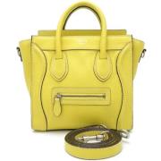 Pre-owned Leather celine-bags Celine Vintage , Yellow , Dames