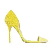 Gele Limoen Kristal Stiletto Hakken Sophia Webster , Yellow , Dames