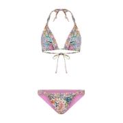 Neptunus Bloemen Bikini Set Kristal Versierd Camilla , Multicolor , Da...