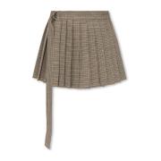 Geruite rok Ami Paris , Beige , Dames