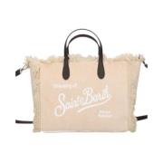 Stijlvolle Leren Tas voor Dagelijks Gebruik MC2 Saint Barth , Beige , ...