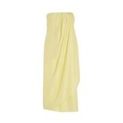 Gele Zijden Jurk Onna Gauge81 , Yellow , Dames