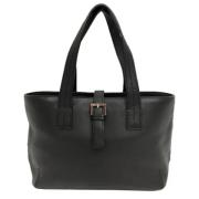 Pre-owned Leather shoulder-bags Burberry Vintage , Black , Dames