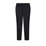 Zwarte elastische taille broek Ami Paris , Black , Heren