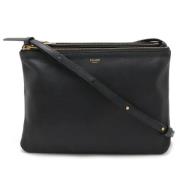 Pre-owned Leather shoulder-bags Celine Vintage , Black , Dames