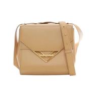 Pre-owned Leather handbags Bottega Veneta Vintage , Beige , Dames