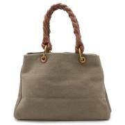 Pre-owned Canvas totes Bottega Veneta Vintage , Gray , Dames