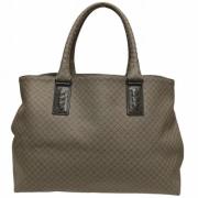 Pre-owned Canvas totes Bottega Veneta Vintage , Gray , Dames