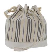 Pre-owned Canvas shoulder-bags Burberry Vintage , White , Dames