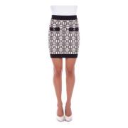 Rok met zijrits Elisabetta Franchi , Brown , Dames