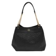 Pre-owned Leather shoulder-bags Coach Pre-owned , Black , Dames