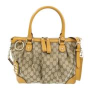 Pre-owned Canvas gucci-bags Gucci Vintage , Beige , Dames