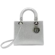 Pre-owned Leather dior-bags Dior Vintage , Gray , Dames